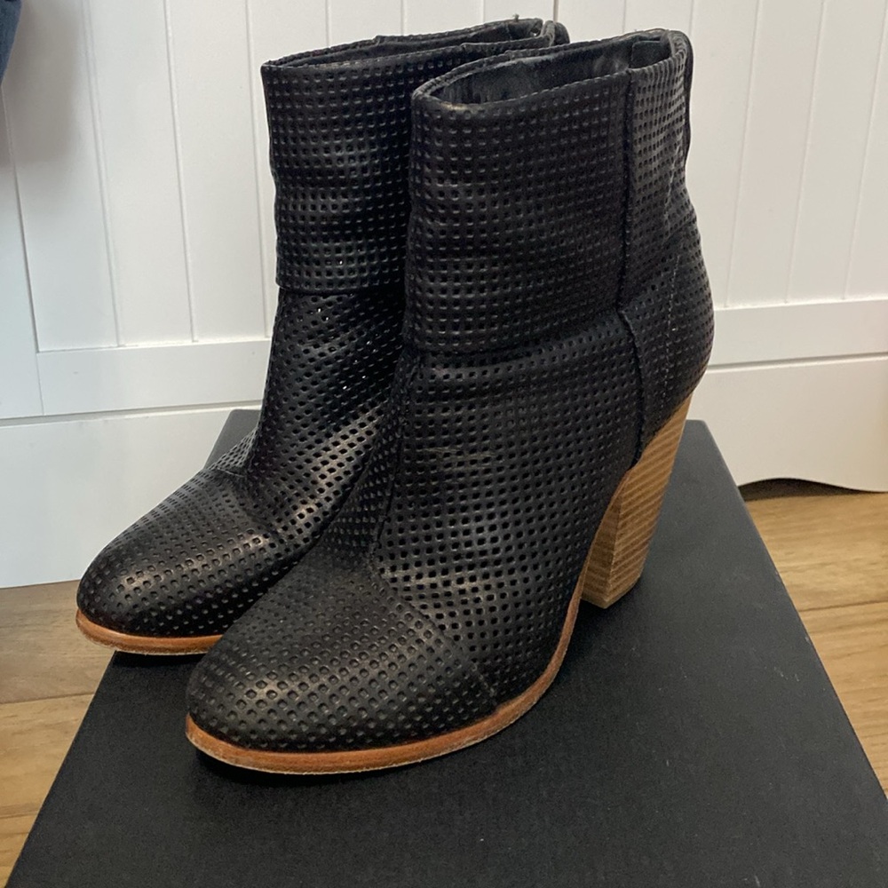 Rag & Bone perforated leather boots 8